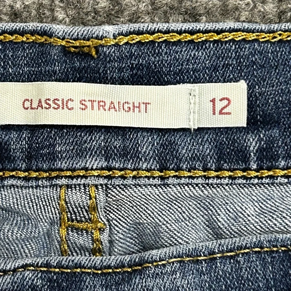 Levi's Jeans Womens Size 12 Blue Classic Straight Leg Denim Mid Rise Casual